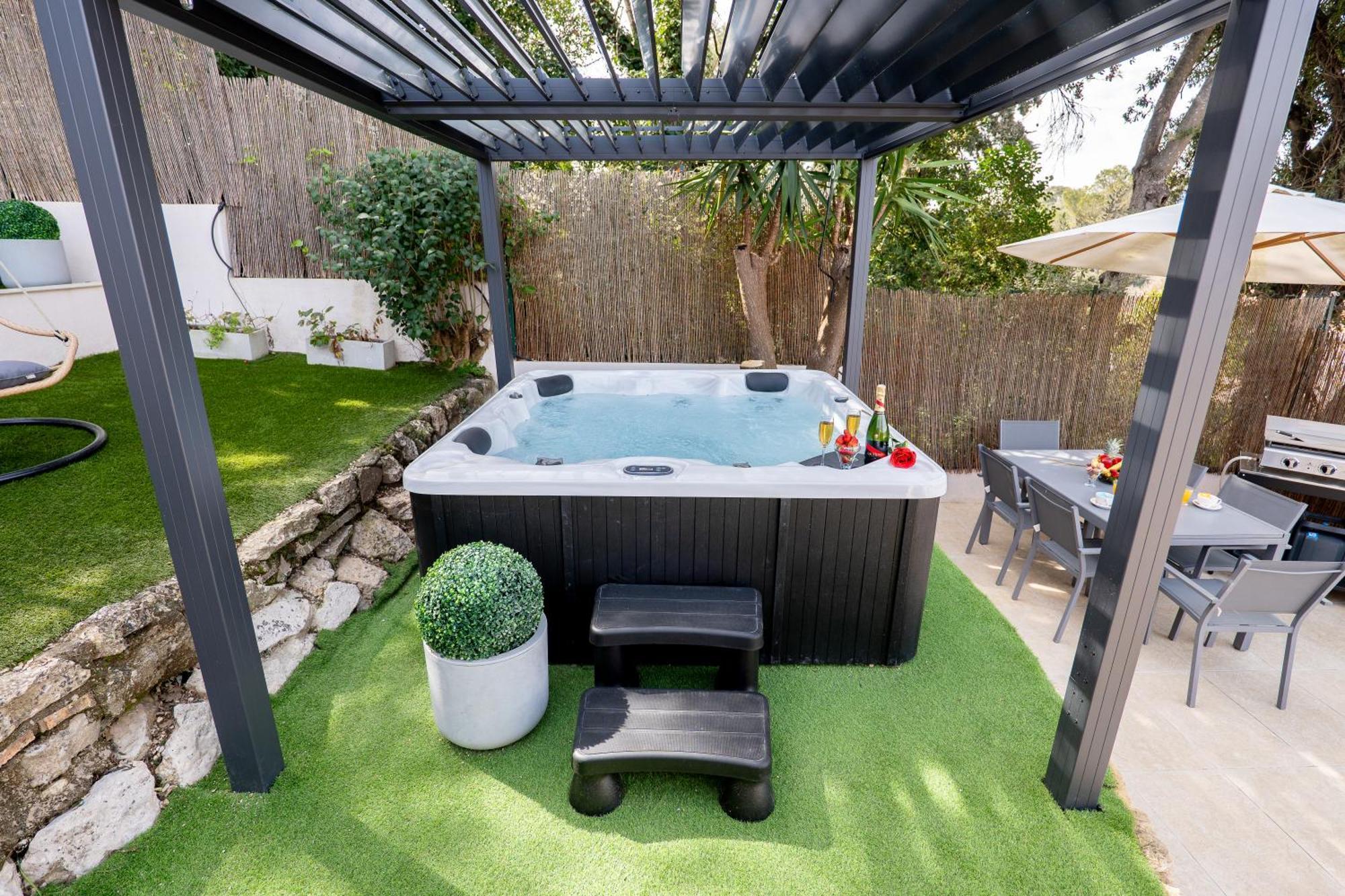 Vila Piscine-Jacuzzi-Videoprojecteur-Clim La Perle Rare Mougins Exteriér fotografie
